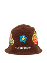 logo embroidered bucket hat